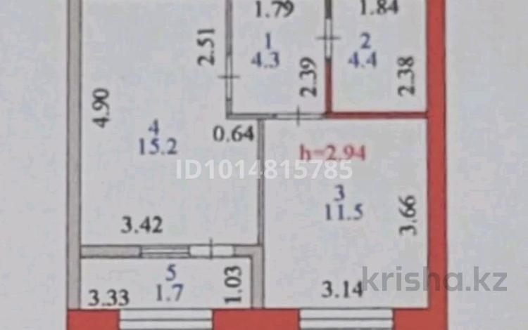 1-бөлмелі пәтер · 37.1 м² · 5/10 қабат, Кенесары 64, бағасы: 26 млн ₸ в Астане, р-н Байконур — фото 2