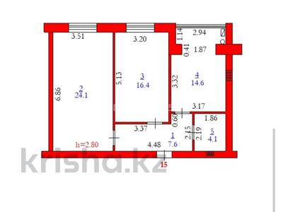 2-комнатная квартира · 67 м² · 2/5 этаж, Мкр. Алтын Орда 49 П за 21 млн ₸ в Актобе