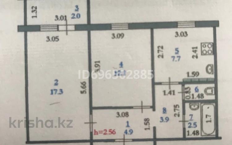 2-бөлмелі пәтер, 48.8 м², 4/9 қабат, мкр 5, Тургенева 76/1 86 — Тургенева- Абая, бағасы: 16.3 млн 〒 в Актобе, мкр 5 — фото 2