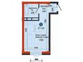 1-бөлмелі пәтер · 27.4 м², 20-й микрорайон 22, бағасы: ~ 11 млн ₸ в Алматы, Алатауский р-н — фото 3