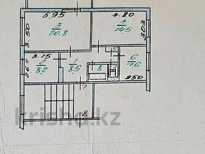 3-комнатная квартира · 63.6 м² · 4/5 этаж, 5-й микрорайон, 5 микрорайон — Абая-Арыстанбекова за 25 млн 〒 в Костанае, 5-й микрорайон