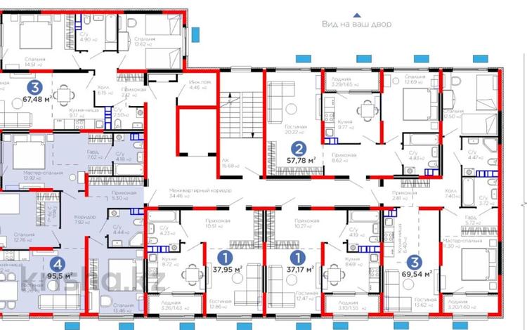 4-бөлмелі пәтер · 95.5 м² · 5/6 қабат, Тараз 8/1 — САММАЯ ЛУЧШАЯ ЦЕНА !!!, бағасы: ~ 49.7 млн ₸ в Алматы, Турксибский р-н — фото 2
