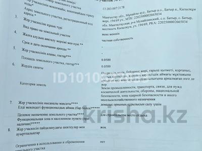 Участок · 4.5 соток, Актау за 2.5 млн ₸