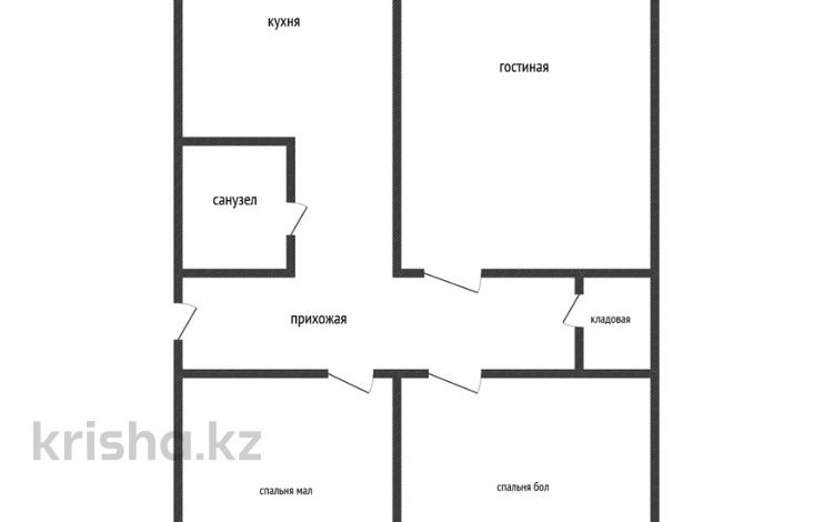 3-бөлмелі пәтер · 72.5 м² · 2/5 қабат, 5-ш/а. 18, бағасы: ~ 23.7 млн ₸ в Актау, 5-й мкр — фото 21