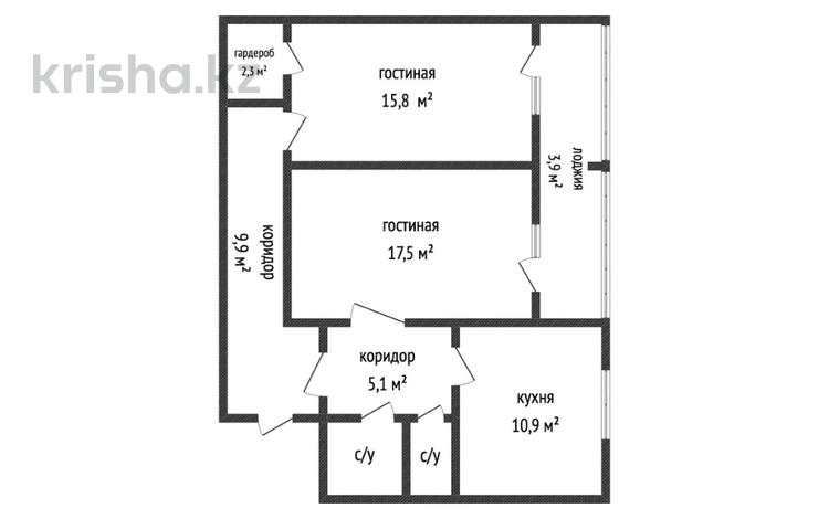 2-бөлмелі пәтер, 70 м², 8/10 қабат, Базовая 4/1, бағасы: 22.9 млн 〒 в Усть-Каменогорске — фото 11