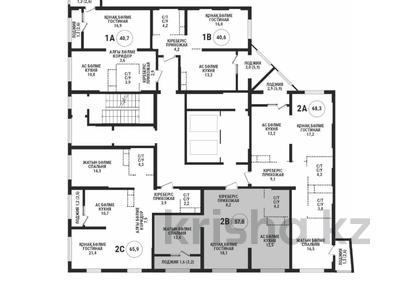 2-бөлмелі пәтер · 57 м² · 7/16 қабат, Сатпаева 90/54 — Тлендиева, бағасы: 55 млн ₸ в Алматы, Бостандыкский р-н