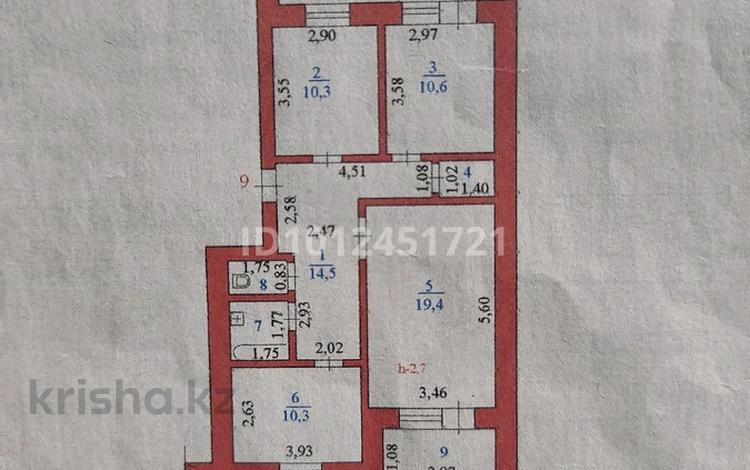 3-комнатная квартира · 73.3 м² · 5/5 этаж, Жаппасбай батыра 1 за 12 млн ₸ в  — фото 2