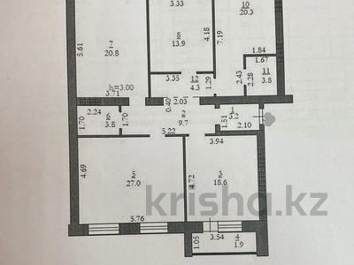 4-комнатная квартира, 129 м², 4/5 этаж, мкр. Алтын орда за 39 млн 〒 в Актобе, мкр. Алтын орда