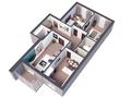 3-бөлмелі пәтер · 130.46 м² · 6/9 қабат, мкр Нурсая, Елорда 19а, бағасы: ~ 60.8 млн ₸ в Атырау — фото 16
