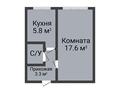 1-бөлмелі пәтер · 30 м² · 1/5 қабат, Урицкого 21, бағасы: 13.2 млн ₸ в Костанае — фото 2