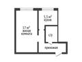 1-бөлмелі пәтер · 31.1 м² · 1/5 қабат, Абая 10/2, бағасы: 12.7 млн ₸ в Костанае — фото 10