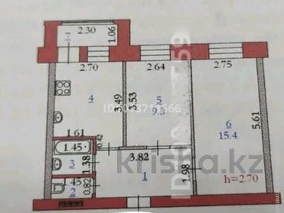 2-комнатная квартира · 45 м² · 7/8 этаж, Бокенбай батыра 155 за 17.5 млн ₸ в Актобе, мкр Авиатор