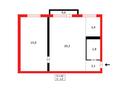 2-комнатная квартира · 44.4 м² · 3/5 этаж, мкр Новый Город, Алиханова 22/1 за 19.5 млн ₸ в Караганде, Казыбек би р-н — фото 2