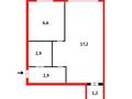 1-бөлмелі пәтер · 31 м² · 4/4 қабат, Жаңа қала ш/а., Терешковой 34 — Политех, бағасы: 10.8 млн ₸ в Караганде, Казыбек би р-н — фото 11
