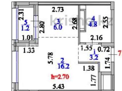 1-бөлмелі пәтер · 31.4 м² · 4/12 қабат, Е 915 13, бағасы: 19.5 млн ₸ в Астане, Есильский р-н