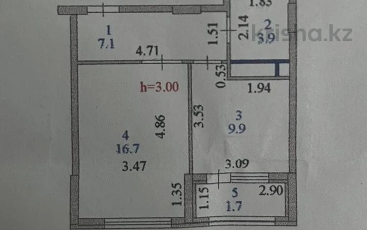 1-бөлмелі пәтер · 39 м² · 7/14 қабат, Санжара Асфендиярова 2, бағасы: 29.9 млн ₸ в Астане, Нура р-н — фото 2