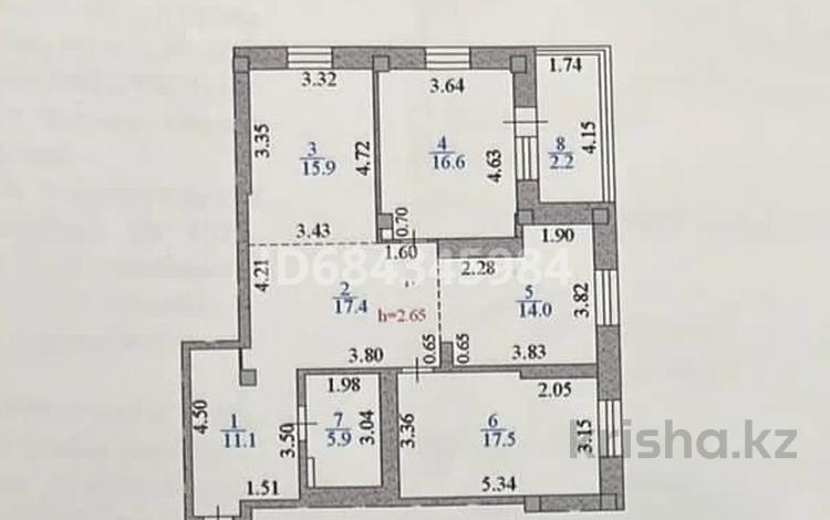 3-комнатная квартира, 100.6 м², 2/10 этаж, Кумисбекова 8 за 37.7 млн 〒 в Астане, Сарыарка р-н — фото 13