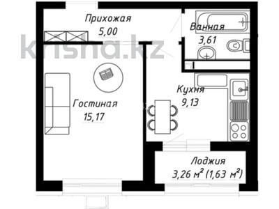 1-бөлмелі пәтер · 35 м² · 7/9 қабат, Ахмет Байтурсынулы 14а, бағасы: 23.8 млн ₸ в Астане, Сарайшык р-н