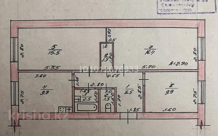 3-бөлмелі пәтер · 65.9 м² · 1/3 қабат, Подгорная ул. 2, бағасы: 18 млн ₸ в Каргалы (п. Фабричный) — фото 2
