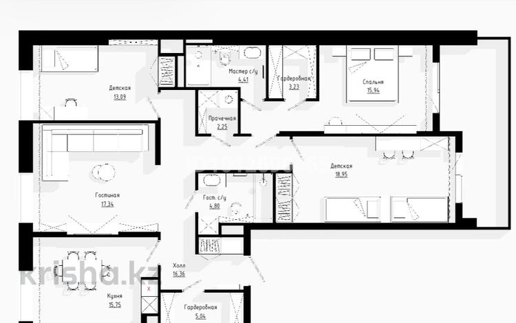 4-комнатная квартира · 127 м² · 2/3 этаж, Городская 3 за 198 млн ₸ в Алматы, Медеуский р-н — фото 2