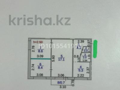 2-бөлмелі пәтер · 47.3 м² · 2/5 қабат, 19-шағынаудан 52a, бағасы: 16.5 млн ₸ в Караганде, Алихана Бокейханова р-н