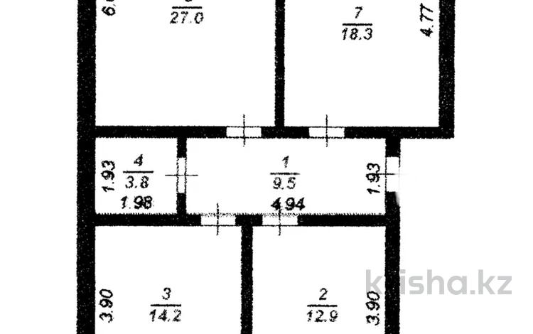 3-бөлмелі пәтер · 86.8 м² · 1/3 қабат, Халменов 33А, бағасы: 31.4 млн ₸ в Шымкенте, Туран р-н — фото 4