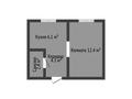 1-комнатная квартира · 25 м² · 1/6 этаж, Кобыланды батыра 24/2 за 10.4 млн ₸ в Костанае — фото 2