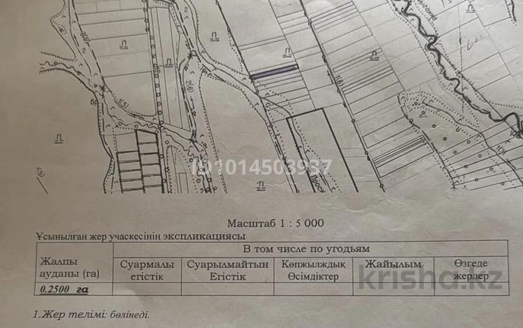 Жер телімі · 25 сотық, Алатауский сельский округ, бағасы: 45 млн ₸ в Алматинской обл., Талгарский р-н — фото 2