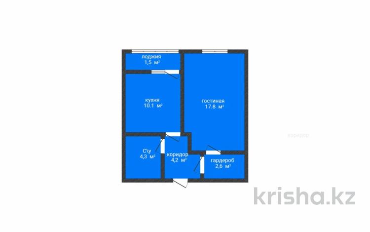 1-бөлмелі пәтер · 40 м² · 9/10 қабат, Береке шағын ауданы 79, бағасы: 28.9 млн ₸ в Костанае, Микрорайон Береке — фото 3
