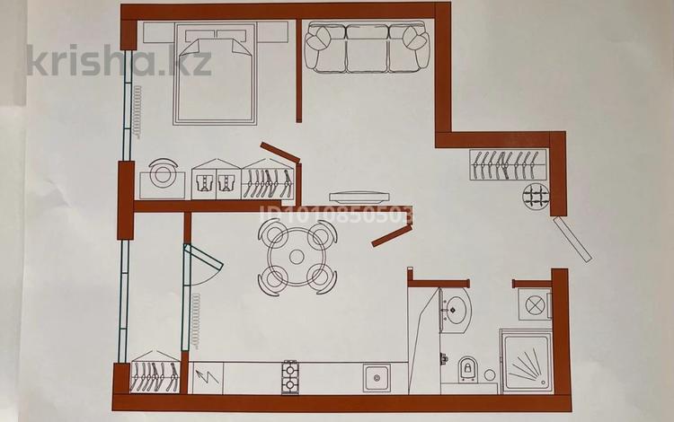 1-бөлмелі пәтер · 47.5 м² · 3/9 қабат, Каныша Сатпаева, бағасы: 48 млн ₸ в Алматы, Бостандыкский р-н — фото 9