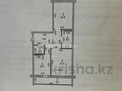2-комнатная квартира · 63 м² · 2/3 этаж, Нур Актобе 16к — Нур Сити 1 мкр дом 16 К за 18.5 млн ₸