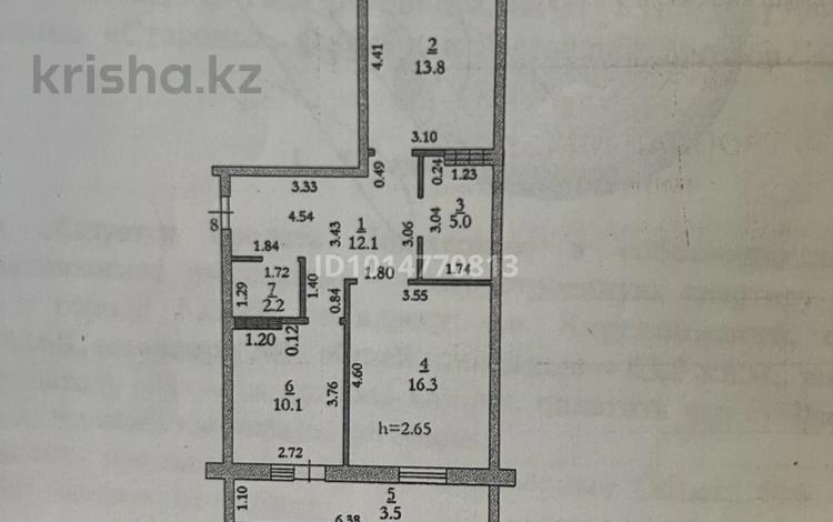 2-комнатная квартира · 63 м² · 2/3 этаж, Нур Актобе 16к — Нур Сити 1 мкр дом 16 К за 18.5 млн ₸ — фото 2