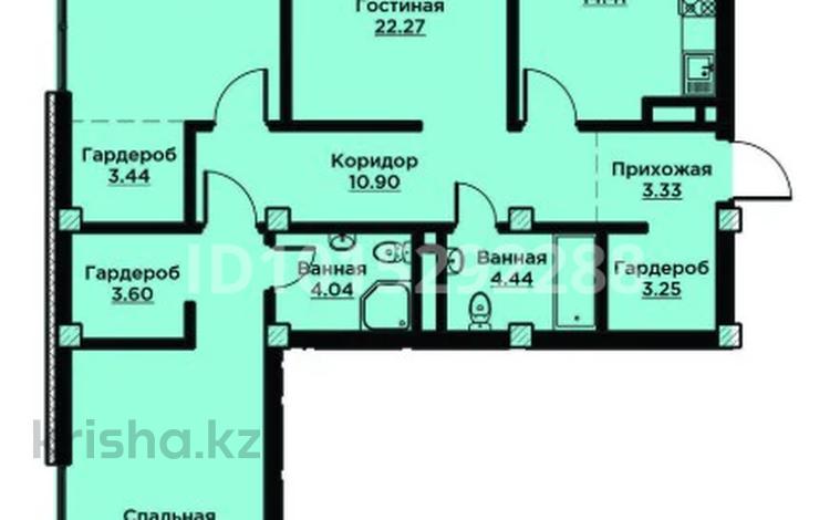 3-бөлмелі пәтер · 114 м² · 2/4 қабат, 193 квартал участок 1690/2, бағасы: 68.5 млн ₸ в Шымкенте, Енбекшинский р-н — фото 2