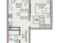 1-бөлмелі пәтер · 37.85 м² · 5/6 қабат, Кульджинский тракт 1, бағасы: 17.4 млн ₸ в  — фото 12