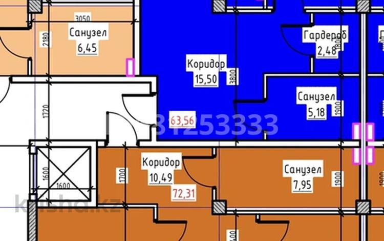 2-комнатная квартира, 65 м², 3/5 этаж, Автобаза 3а за 19.5 млн 〒 в Талгаре — фото 2