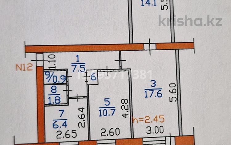 3-комнатная квартира · 60.2 м² · 3/5 этаж, Мкр. 3 10 — РОВД за 11.5 млн ₸ в Шемонаихе — фото 2