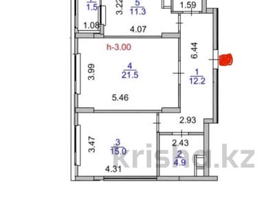 2-бөлмелі пәтер · 69 м² · 5/12 қабат, Турар Рыскулов 18, бағасы: 54.1 млн ₸ в Астане, Есильский р-н