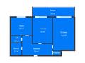 2-бөлмелі пәтер · 51.8 м² · 1/9 қабат, Абая 52, бағасы: 23.4 млн ₸ в Костанае — фото 2