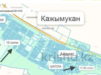 Участок · 10 соток, Кажымукан за 2.5 млн ₸
