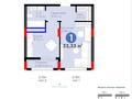 1-бөлмелі пәтер · 33.33 м² · 6/9 қабат, Улы Дала 18, бағасы: 19.3 млн ₸ в Астане, Нура р-н