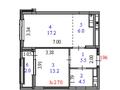 2-комнатная квартира, 48.4 м², 6/9 этаж, А102 11/2 за 15 млн 〒 в Астане, Алматы р-н — фото 5