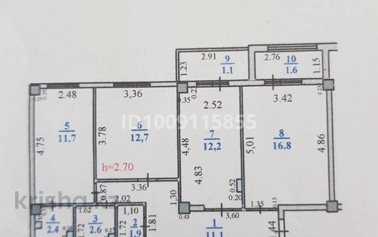 3-бөлмелі пәтер · 74.1 м² · 3/5 қабат, мкр Улы Дала 21, бағасы: 23 млн ₸ в Таразе — фото 2