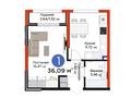 1-комнатная квартира · 36 м² · 3/6 этаж, мкр Гажайып, ​Гажайып микрорайон 11/19 за ~ 28.9 млн ₸ в Алматы, Алатауский р-н — фото 3