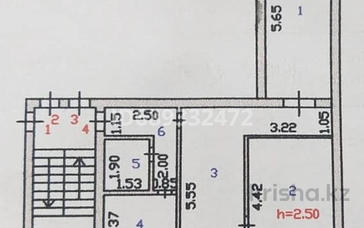 3-бөлмелі пәтер, 58.4 м², 1/5 қабат, Желтоксан 12, бағасы: 14.5 млн 〒 в Балхаше — фото 2