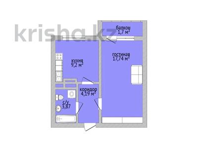 1-комнатная квартира · 36.4 м² · 4/12 этаж, Юбилейный 1 за ~ 13.3 млн 〒 в Костанае