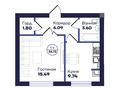 1-бөлмелі пәтер · 36.72 м², Бозарық ш/а, бағасы: ~ 11.8 млн ₸ в Шымкенте, Абайский р-н — фото 3