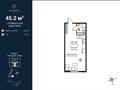 1-комнатная квартира · 45.2 м² · 5/9 этаж, мкр Кайрат, Сыбызгы 100 за 20.5 млн ₸ в Алматы, Турксибский р-н — фото 3