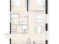 2-бөлмелі пәтер · 70.29 м² · 8/12 қабат, Макатаева - Байтурсынова 129/4, бағасы: 63 млн ₸ в Алматы, Алмалинский р-н — фото 2