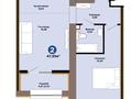 2-бөлмелі пәтер · 47.55 м² · 9/9 қабат, Е 909 29, бағасы: 35 млн ₸ в Астане, Нура р-н