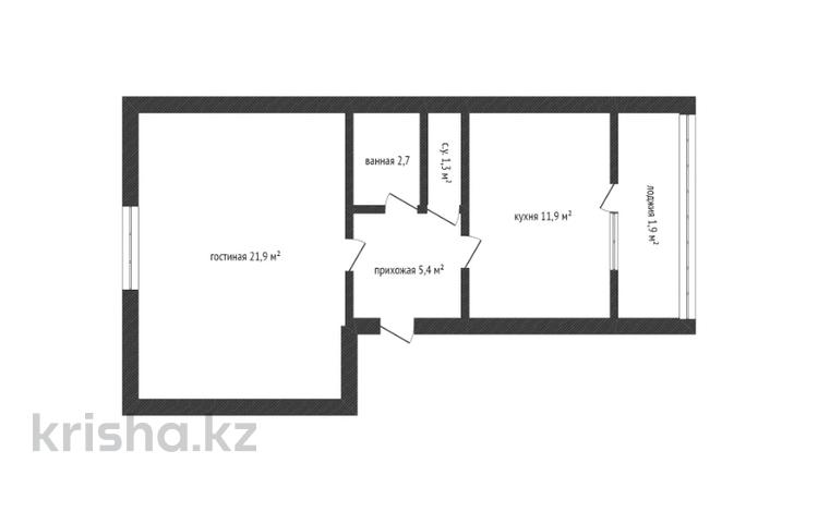 1-комнатная квартира · 45 м² · 2/5 этаж, Сарыарка за 14.5 млн 〒 в Кокшетау — фото 2